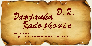 Damjanka Radojković vizit kartica